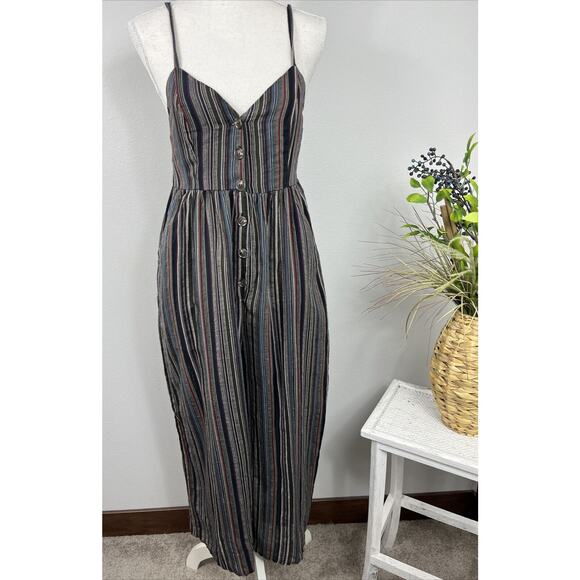 Mustard Seed Women's Multi Color Jumper Romper Size Small Summer Spring - Picture 1 of 12
